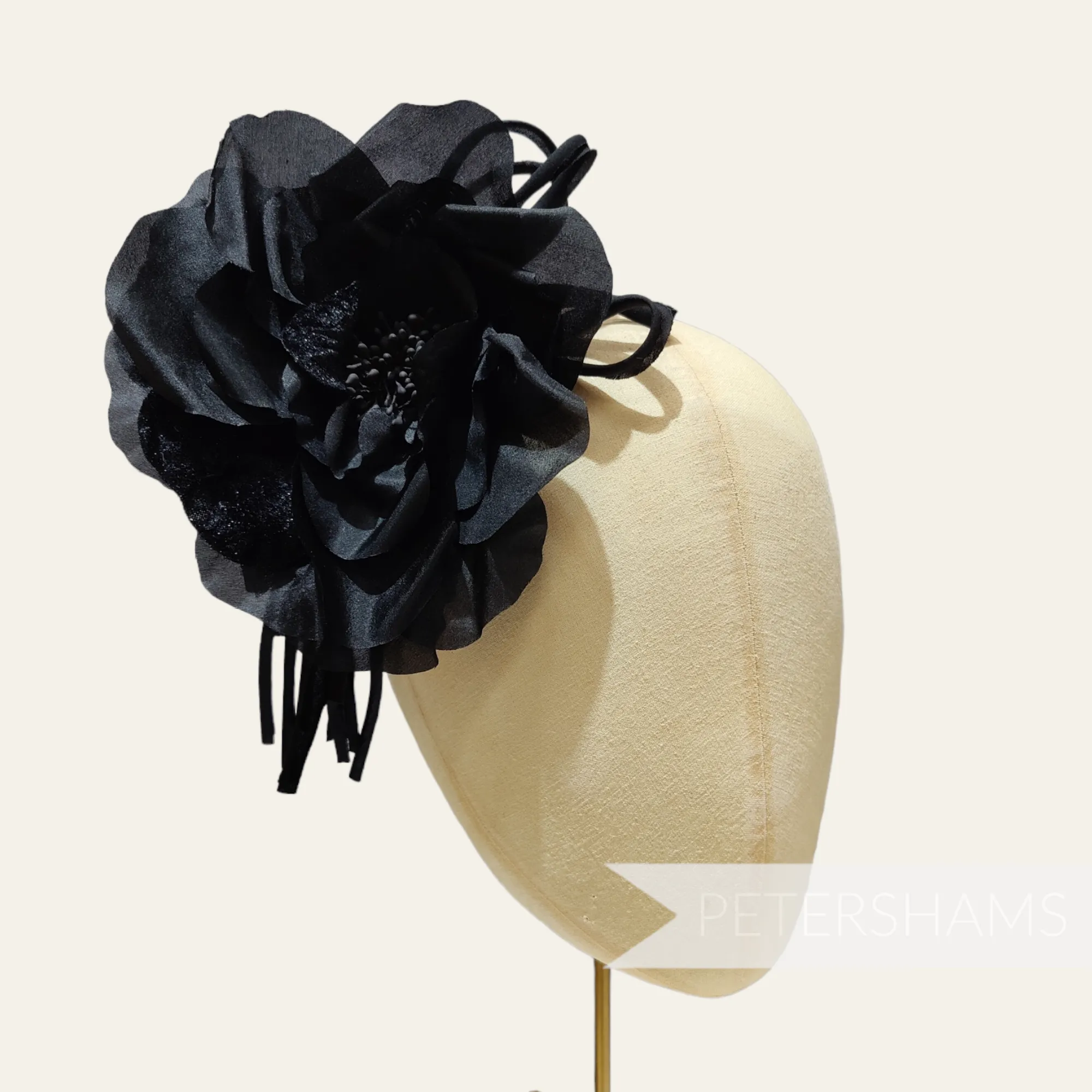 'Bria' 15cm Silk and Velvet Large Rose Millinery Flower