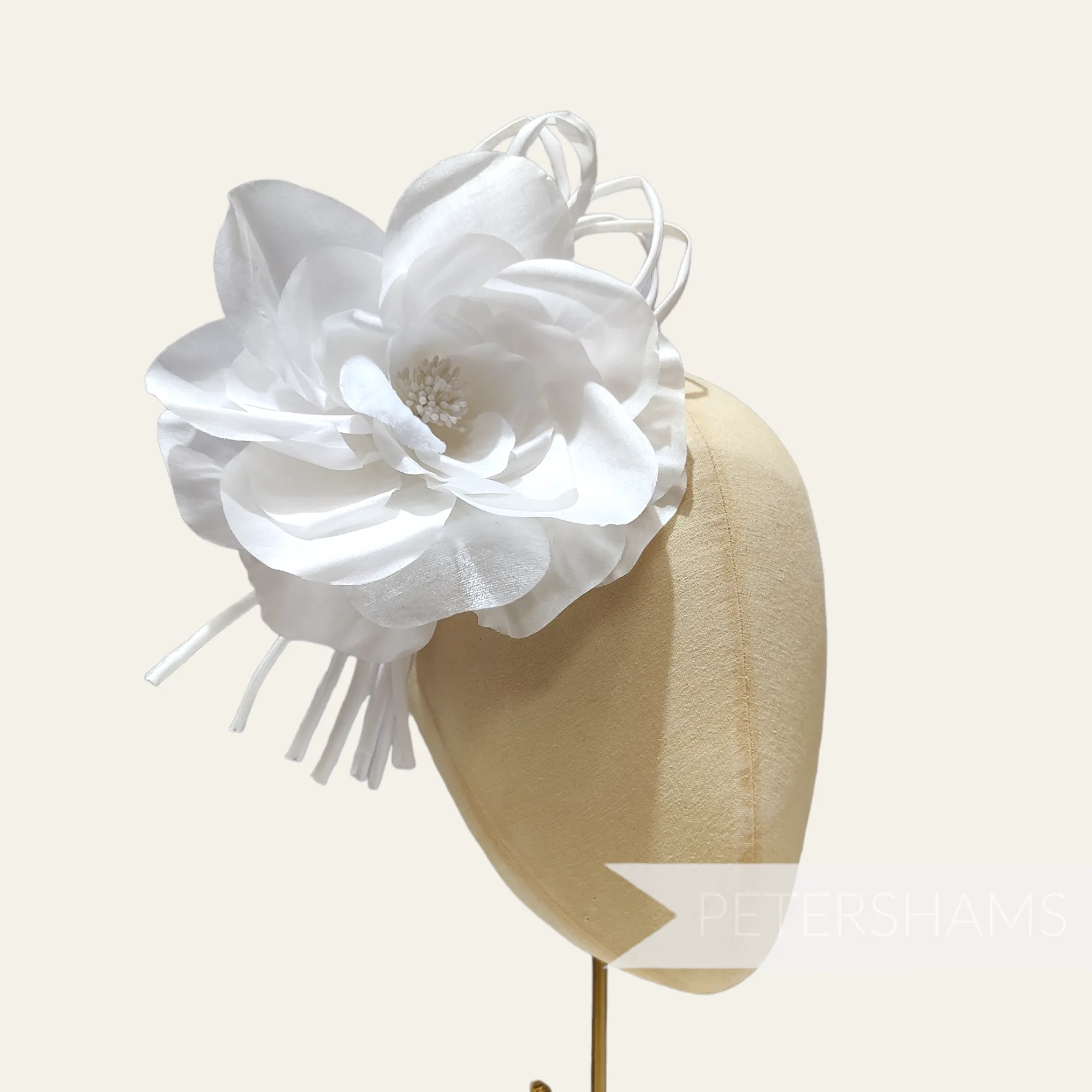 'Bria' 15cm Silk and Velvet Large Rose Millinery Flower