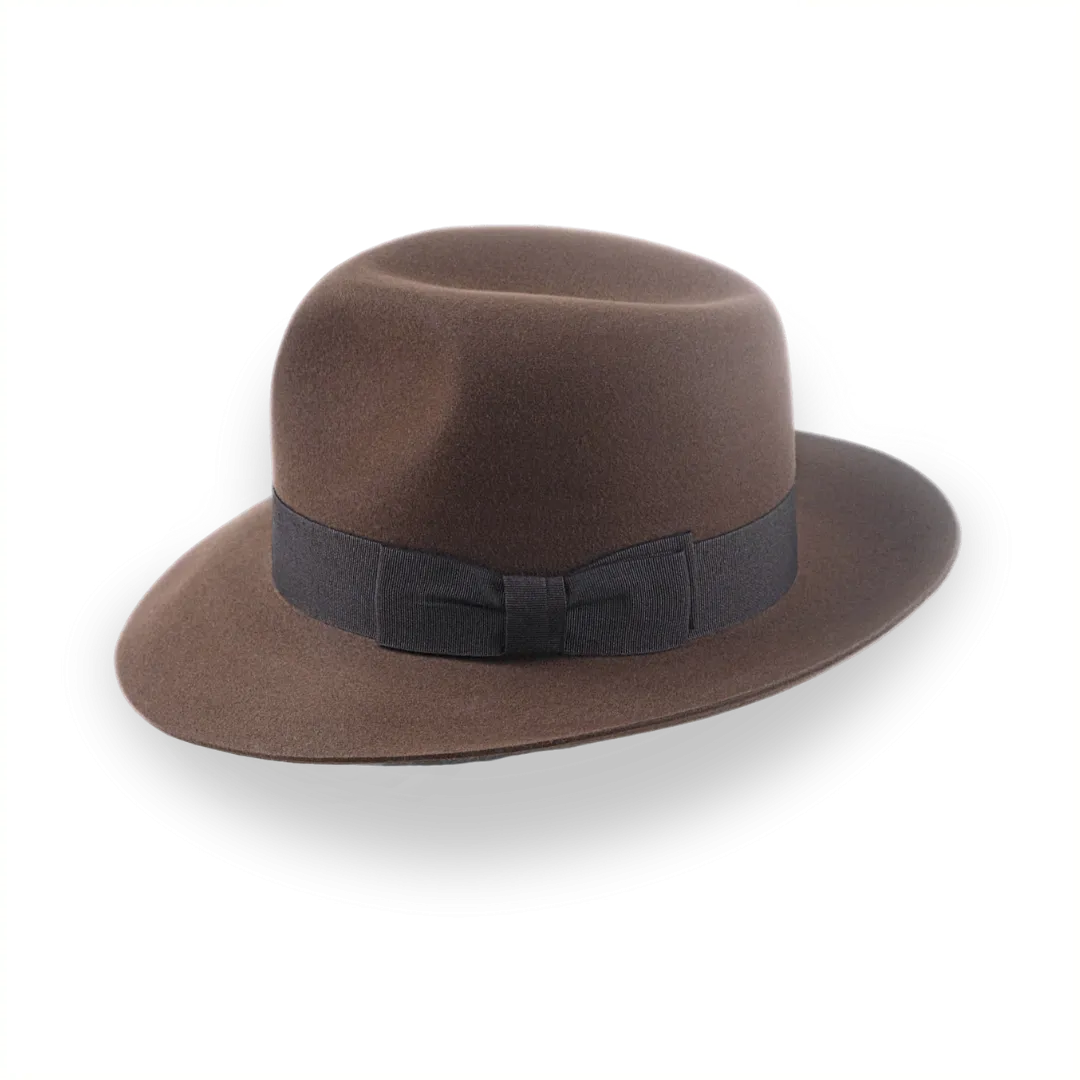 Brown Indiana Jones Style Fedora in Durable Fur Felt | The Templar