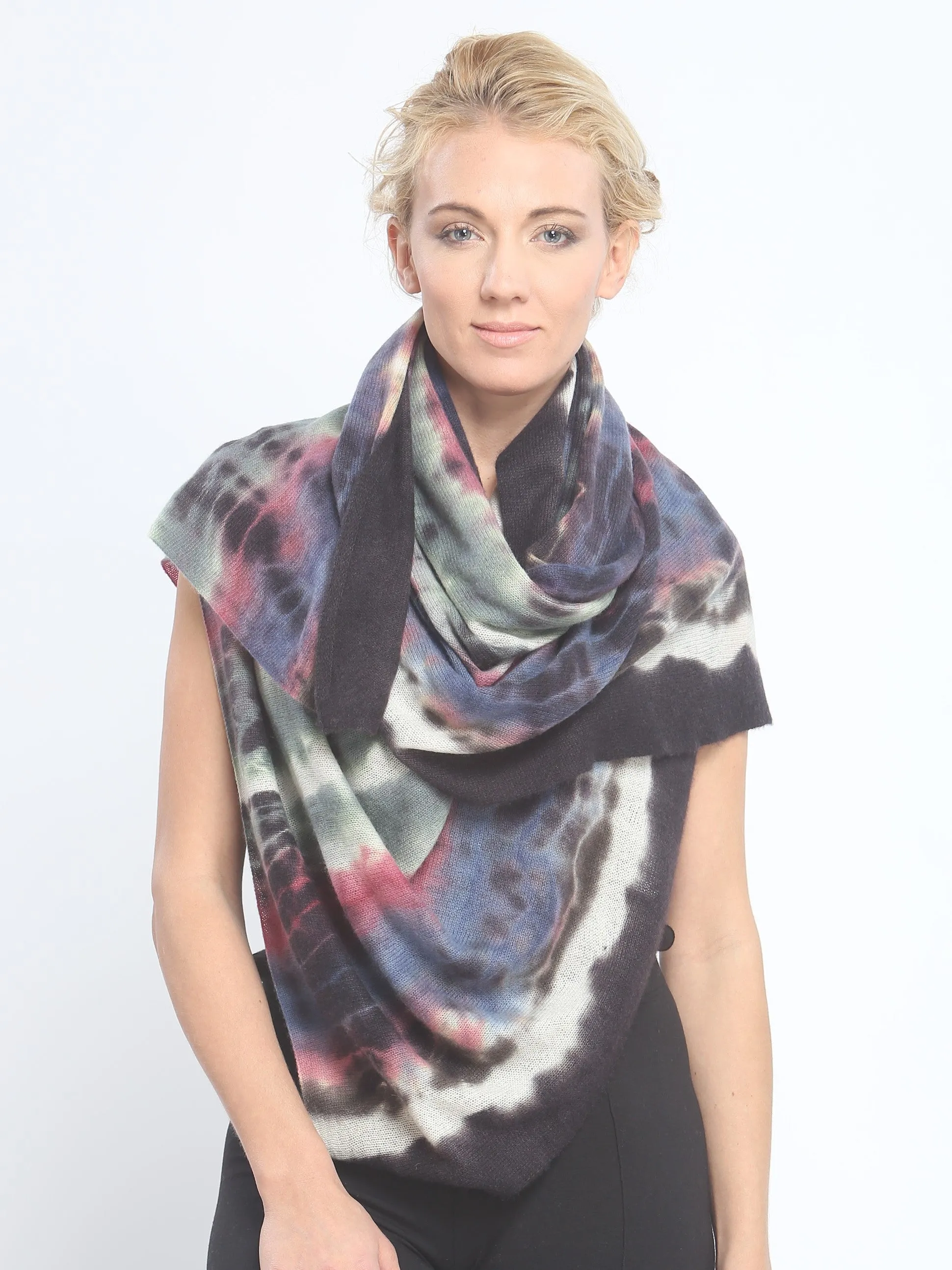 Cashmere Hand Dye Oversized Shawl