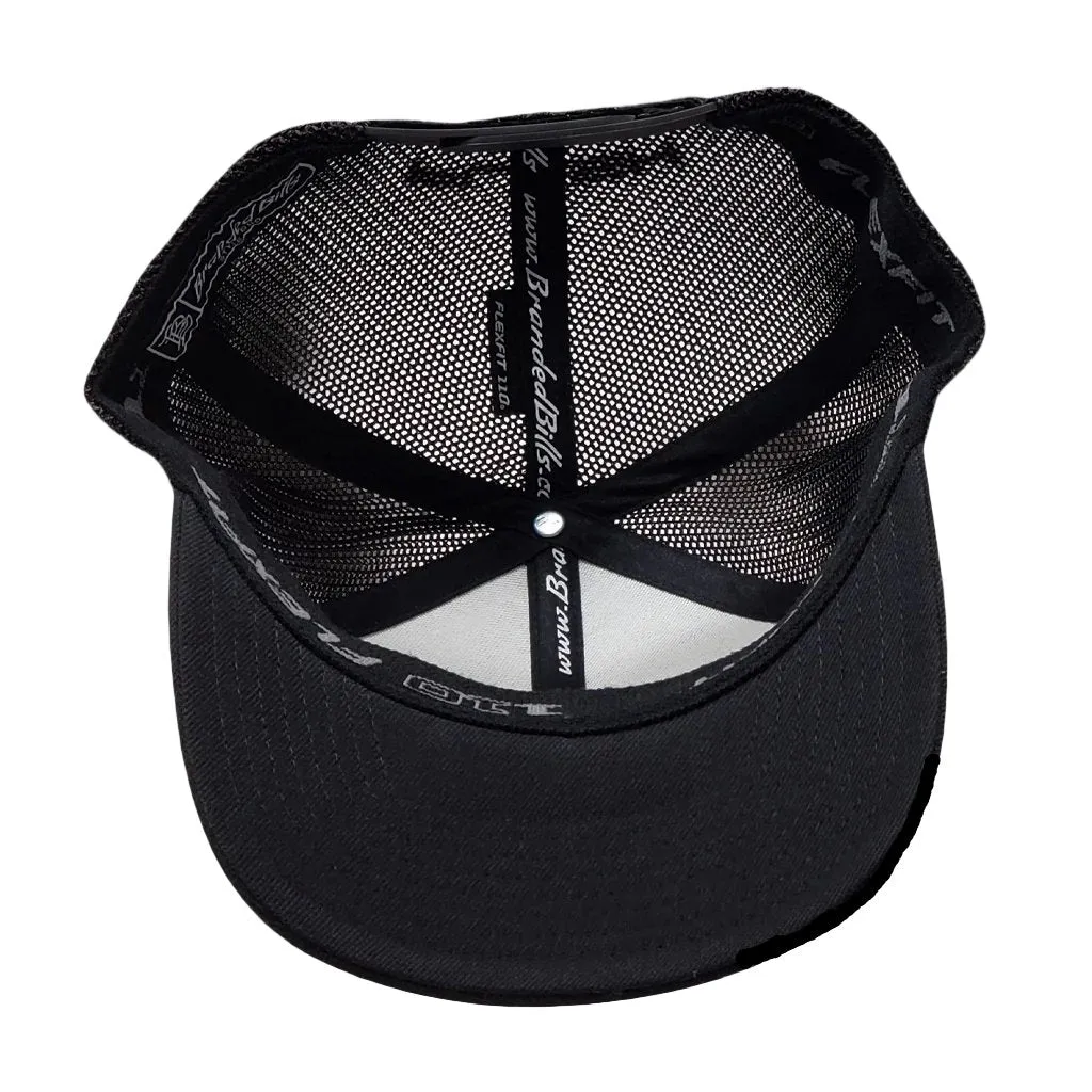 Flex-Fit Snap Back Cap | Solid Black