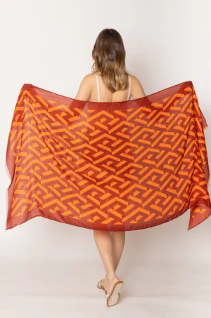 Geometric Print Scarf