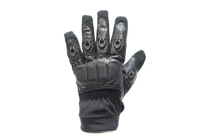 Leather & Mesh Motorcycle Racing Gloves, GLZ40-DL