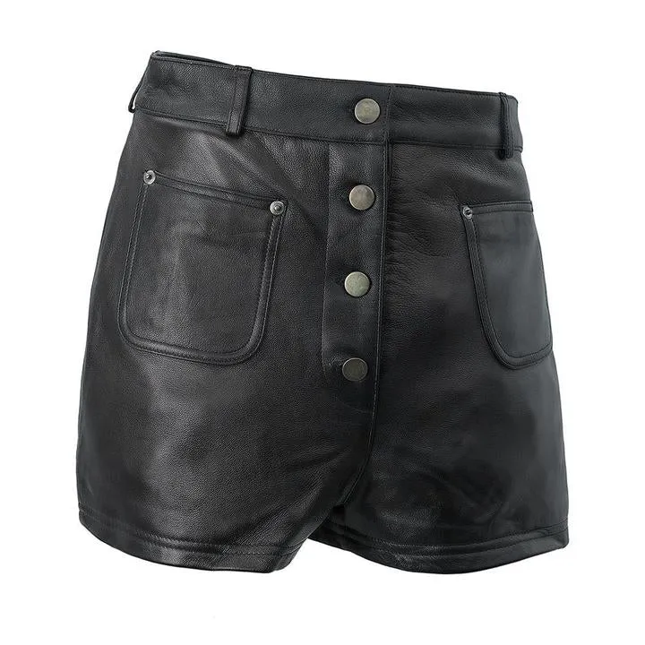 MALENI - WOMEN'S LEATHER SHORTS