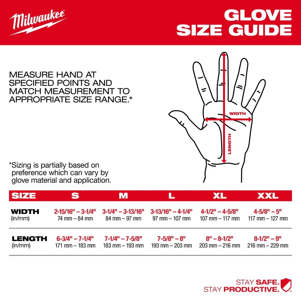 Milwaukee 48-73-7020 Cut Level 8 High-Dexterity Nitrile Dipped Gloves - S