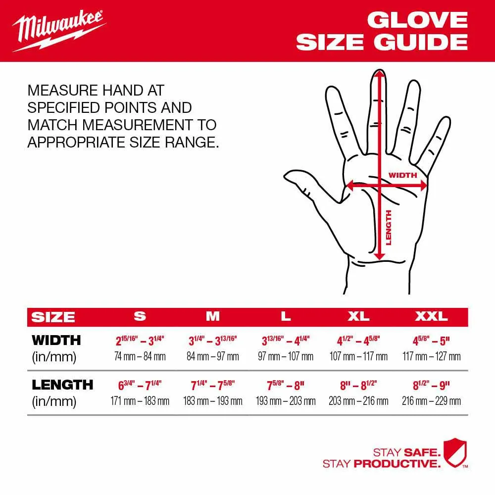 Milwaukee 48-73-8742 High Dexterity A4 Polyurethane Dipped Gloves - Large