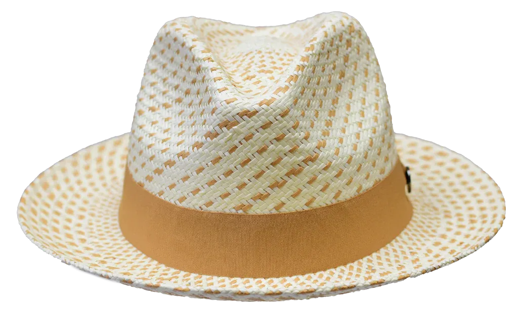 Naples Snap Brim Straw Fedora by Bruno Capelo