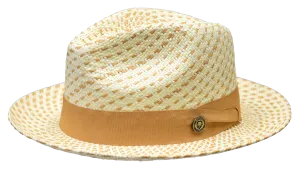 Naples Snap Brim Straw Fedora by Bruno Capelo