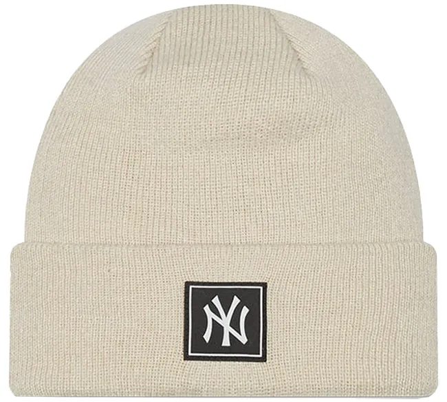 New Era Kids NY Yankees Team Cuff Beanie Hat Cream