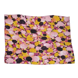 Pink/Multicolor Printed Square Scarf