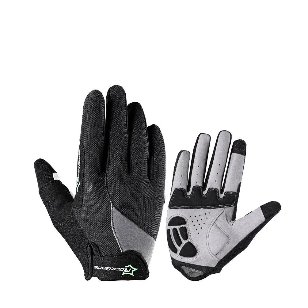 RockBros Full Finger Cycling Gloves Gel Long Touchscreen Gloves 5 Colors