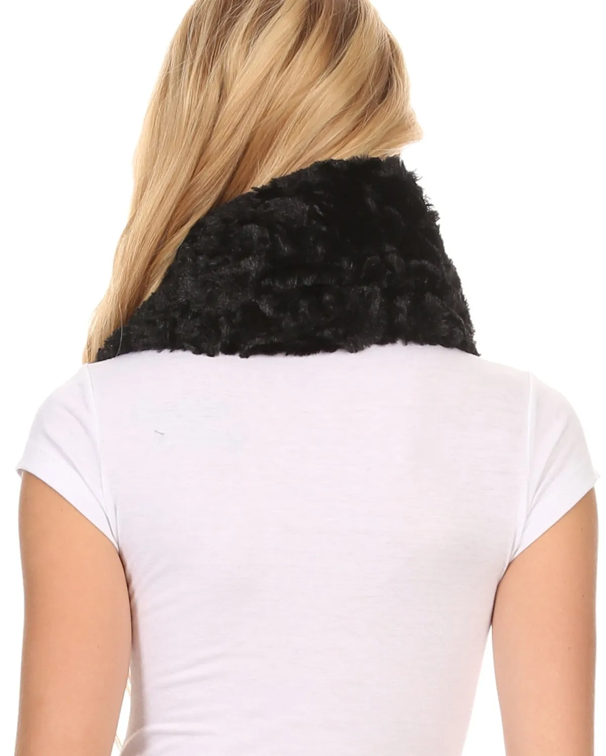 Sakkas Mellah Long Wide Soft Fuzzy Furry Fur Infinity Fall Winter Wrap Scarf