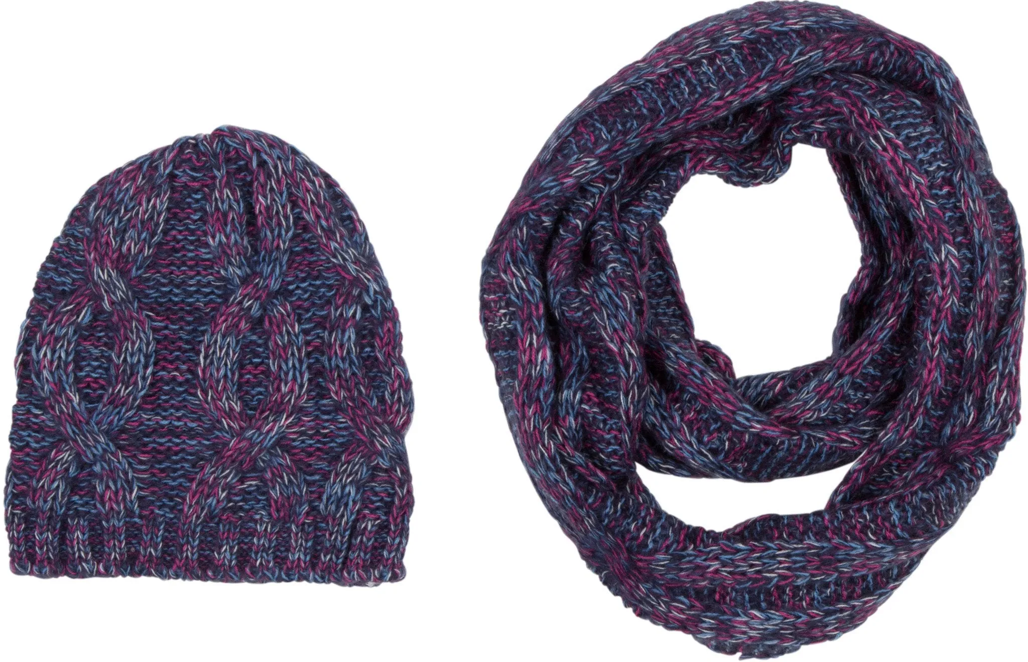 Sakkas Sprinkles Knit Infinity Scarf & Hat Set