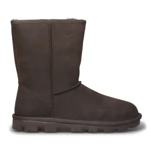 UGG Classic Short Leather Chocolate Boots - Women's