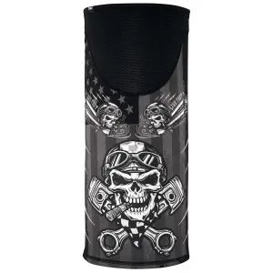 ZanHeadgear TW712 Motley Tube Wind Proof SportFlex Series Biker Skull